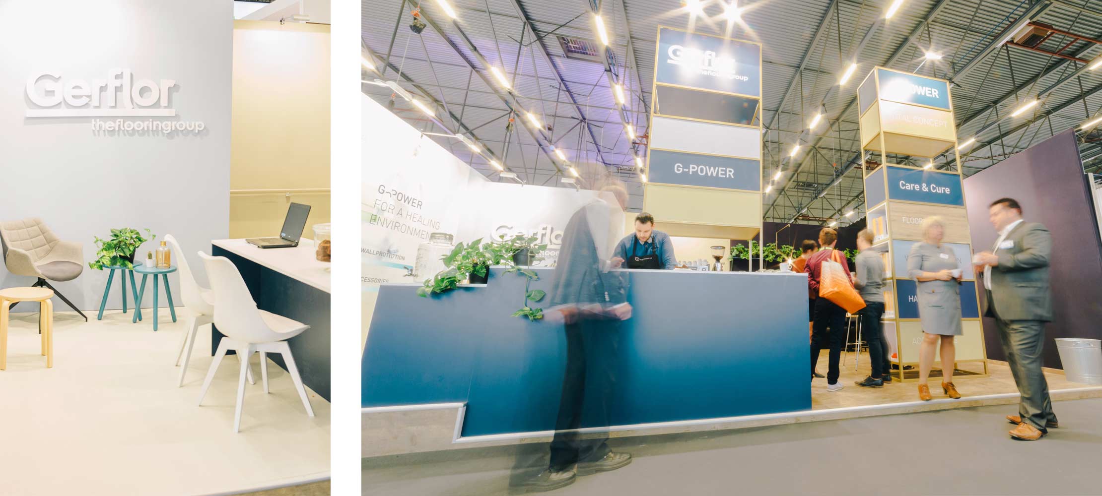 Stand Gerflor floorcoverings - Health & care beurs Stand Gerflor floorcoverings - Health & care beurs